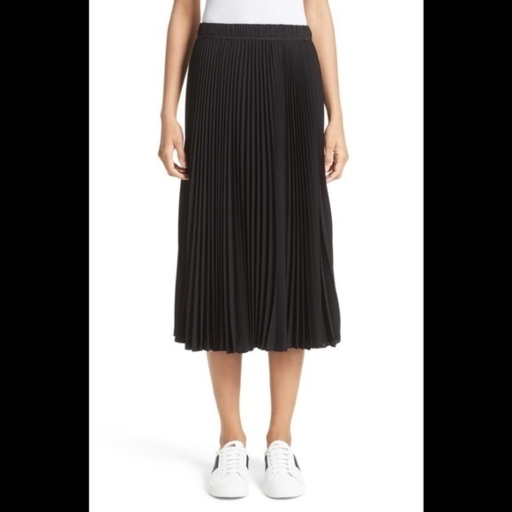 NWT Marc Jacobs Pleated Crêpe de Chine Midi Skirt